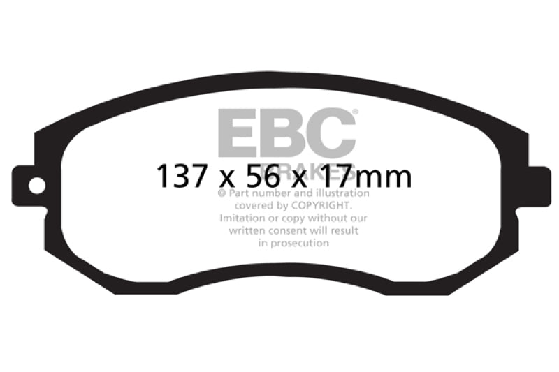 EBC 13+ FR-S, 86, BRZ, 22+ GR86 2 Redstuff Front Brake Pads